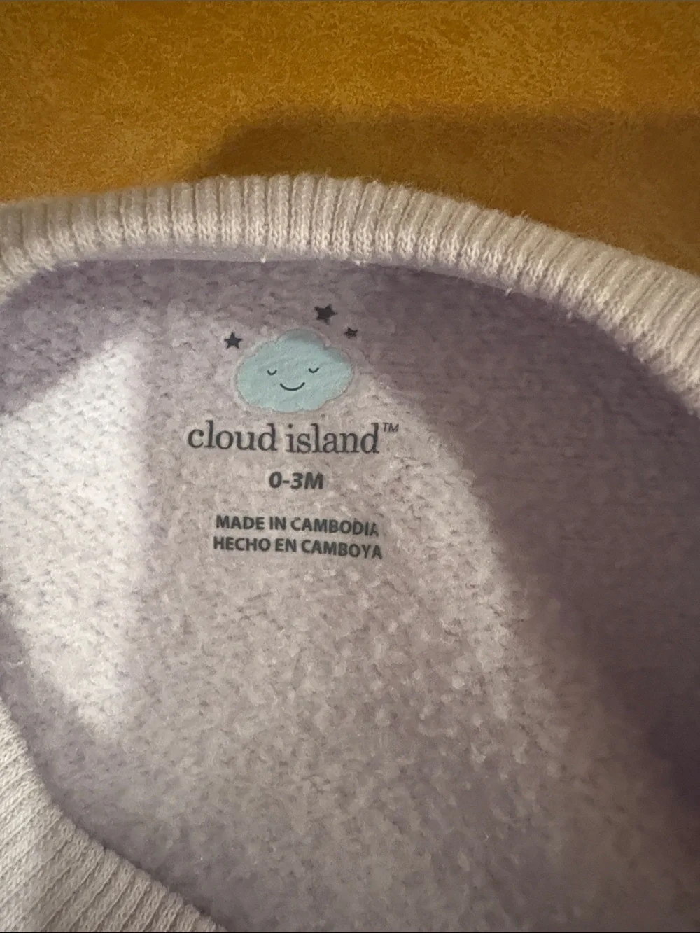 cloud island Lavender Baby Set  - Love Bug - Light Purple - Size 0 to 3 months